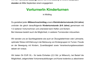 Inserat VorturnerIn_Kinderturnen_2023